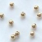200 Gold Plated Beads, 2mm Round , 0.8mm hole