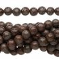 1 Strand Brown Snowflake Jasper Beads (natural), 6mm Rd, 16 in