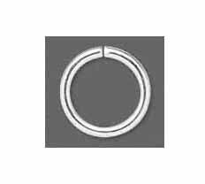 100 Silver Plated Open Jump Rings, Round, 6mm, 20g