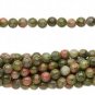 1 Strand Unakite Beads (natural), 4mm Round, 16 in