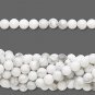 1 Strand White Howlite  Beads (natural), 4mm Round, 16 in