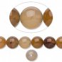 1 Strand Wooden Agate Beads (natural), 6mm Round, 16 in