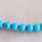 1 Strand Blue Turquoise Beads (imitation),4mm Round, 16in