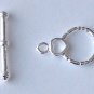 10 Silver Plated Over Brass Toggle Clasps.  Dk18s