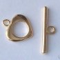 10 Gold Plated Over Brass Toggle Clasps.  Dkm04g