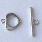 10 Nickel  Plated Over Brass Toggle Clasps.  Dkm04n