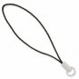 24 Cell Phone Lanyards, Silver Plated+Black. 2.75 In