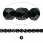 16in Czech Fire-Polished Glass Beads,4mm faceted, Jet