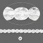 16in Czech Fire-Polished Glass Beads,4mm faceted, crystal clear