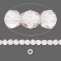 16in Czech Fire-Polished Glass Beads,4mm faceted, Lavender