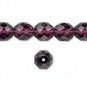 16in Czech Fire-Polished Glass Beads,10mm faceted, Amethyst Purple