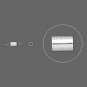 100 Silver Plated Brass Crimp Tube Beads,3x2mm.1.5mmID