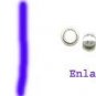 100 Silver Plated Crimp Beads. 1.5 x 2mm, 1.3mm ID