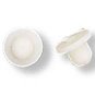 100 Hypo-allergenic White Rubber Ear nuts