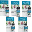 5 bottles Anti Aging Synthovial Seven 7 ( Oral Pure Hyaluronic Acid) by Hyalogic - 1oz.