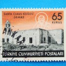 Postage Stamp Vintage Collectable Turkish depicting historic Saint Nicholas Church in Demre