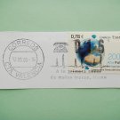 Partial Envelope with a Spanish Postage Stamp and Ink Postmark on it