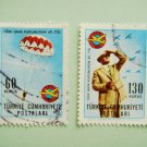 Set of Postage Stamps Commemorating 40th Anniversary Turkish Aeronautical Association foundation