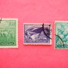Turkish Postage Stamps 3 different subjects depicted in various colors collectible vintage Stamped