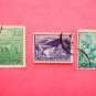 Turkish Postage Stamps 3 different subjects depicted in various colors collectible vintage Stamped