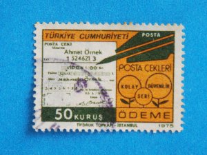 Turkish Postage Stamp about promoting the use of Postal Money Orders