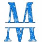 ABC Set1 Split Letter Monogram-Digital ClipArt-SVG-Art Clip-Snow-Gift Tag
