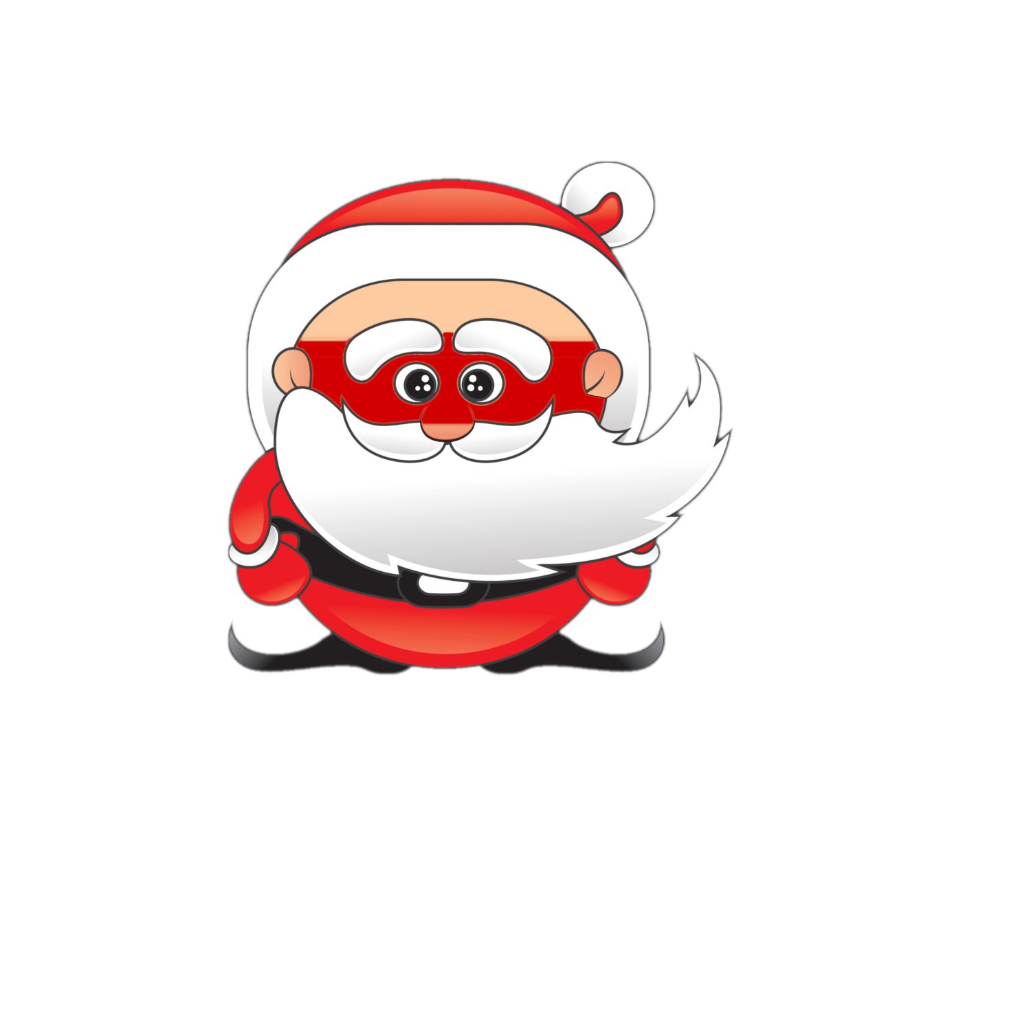 Santa Mask1-Digital Clipart-Holiday-Gift Tag-Party-Scrapbook-Jewelry-banner-T-Shirt-gift card.
