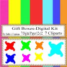 Gift Boxes300 Digital Kit-Digtial Paper-Art Clip-Gift Tag-Candy Boxes-T shirt