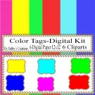 Tags Digital Kit 1A-Digtial Paper-Art Clip-Gift Tag-Jewelry-T shirt-Notebook