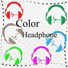 Color 3D Headphone-Digital ClipArt-Art Clip-Gift Tag-Notebook-Scrapbook-banner-background-gift card.