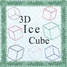 Color 3D Ice Cubes-Digital ClipArt-Gift Tag-Tshirt--Scrapbook-Banner-Background-Gift Card. Color 3D Ice Cubes-Digital ClipArt-Gift Tag-Tshirt--Scrapbook-Banner-Background-Gift Card.