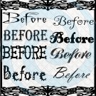 Before Font 1smp-Digital ClipArt-Gift Tag-T shirt-Jewelry-Holiday-Halloween