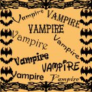 Vampire-Digital ClipArt-Fonts-Gift Tag-Halloween-Gift Card