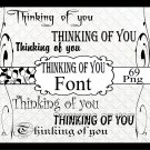 Thinking of you Vol.2-Digital ClipArt-Gift Tag-T shirt--Scrapbook-Website
