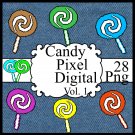 Candy Pixel A-Digital ClipArt