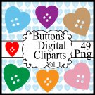 Buttons Digital Cliparts Vol. 1
