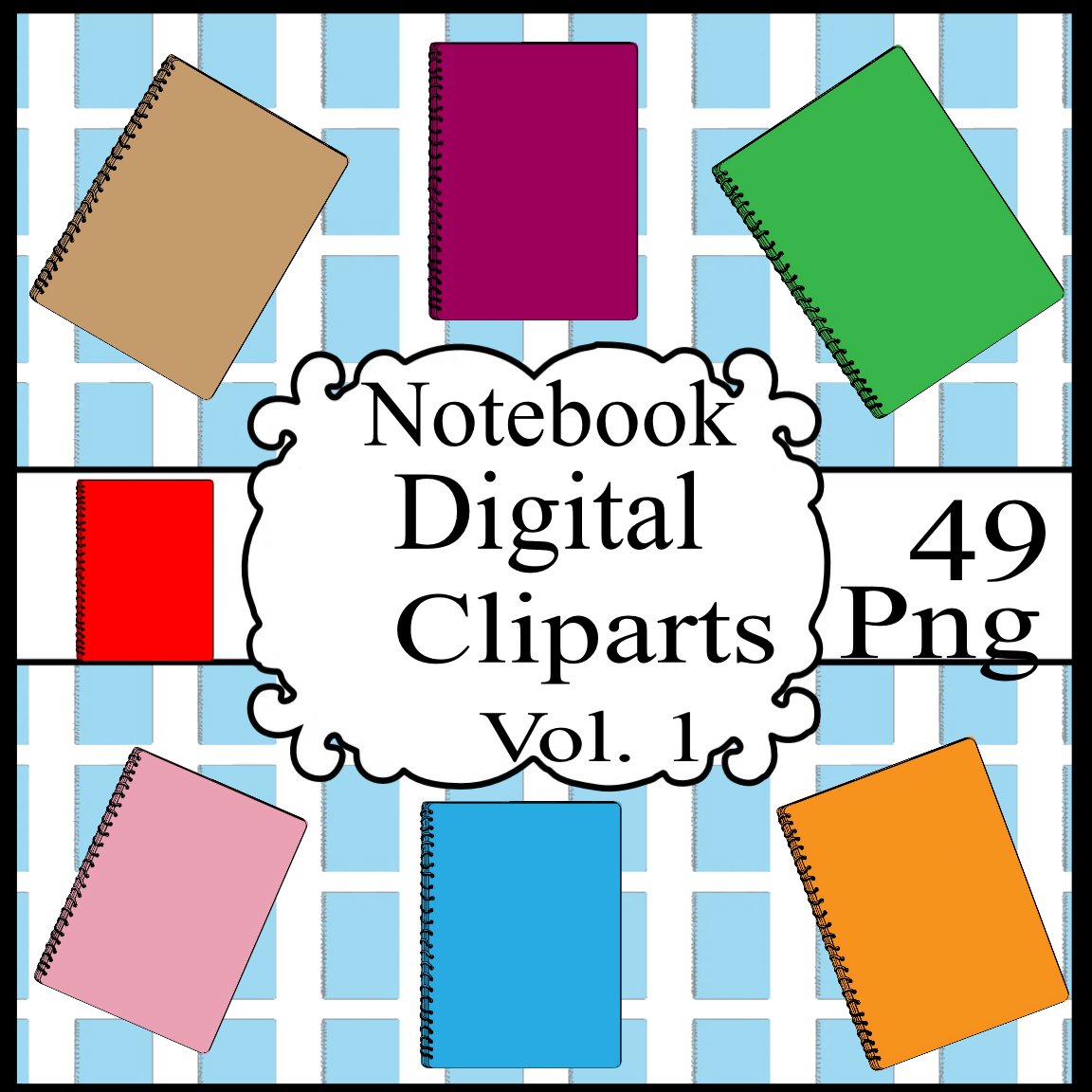 Notebook Digital Cliparts Vol. 1