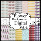 Flower Background Vol. 4-Digital Clipart