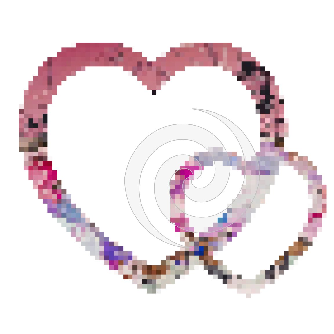 Heart Pixel 1-Digital ClipArt