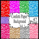 Confetti Paper Background Vol. 1-Digital ClipArt