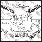 Morticia Digital Fonts-ClipArt