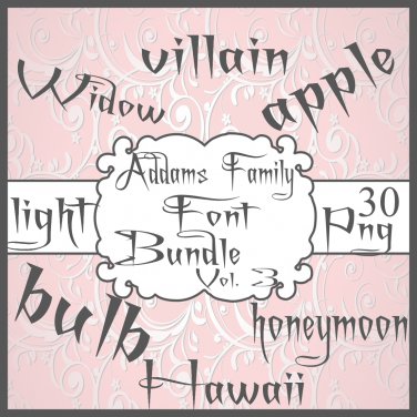 Addams Family Font Bundle Vol. 3