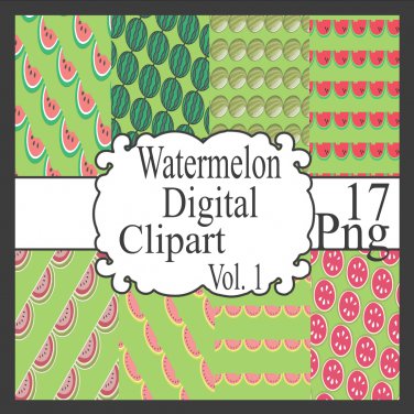Watermelon Digital Clipart Vol. 1