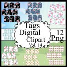 Tags Digital Clipart Vol. 14