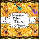 Pumpkin Man Vol. 2-Digital Clipart