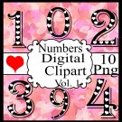 Mix Numbers Vol. 1-Fonts-Valentine's Day-Digital ClipArt-T-shirt-Gift Tag