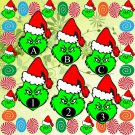 ABC and 123 Grinch T4-Digital ClipArt-Fonts-Art Clip-Gift Tag-Notebook-Holiday
