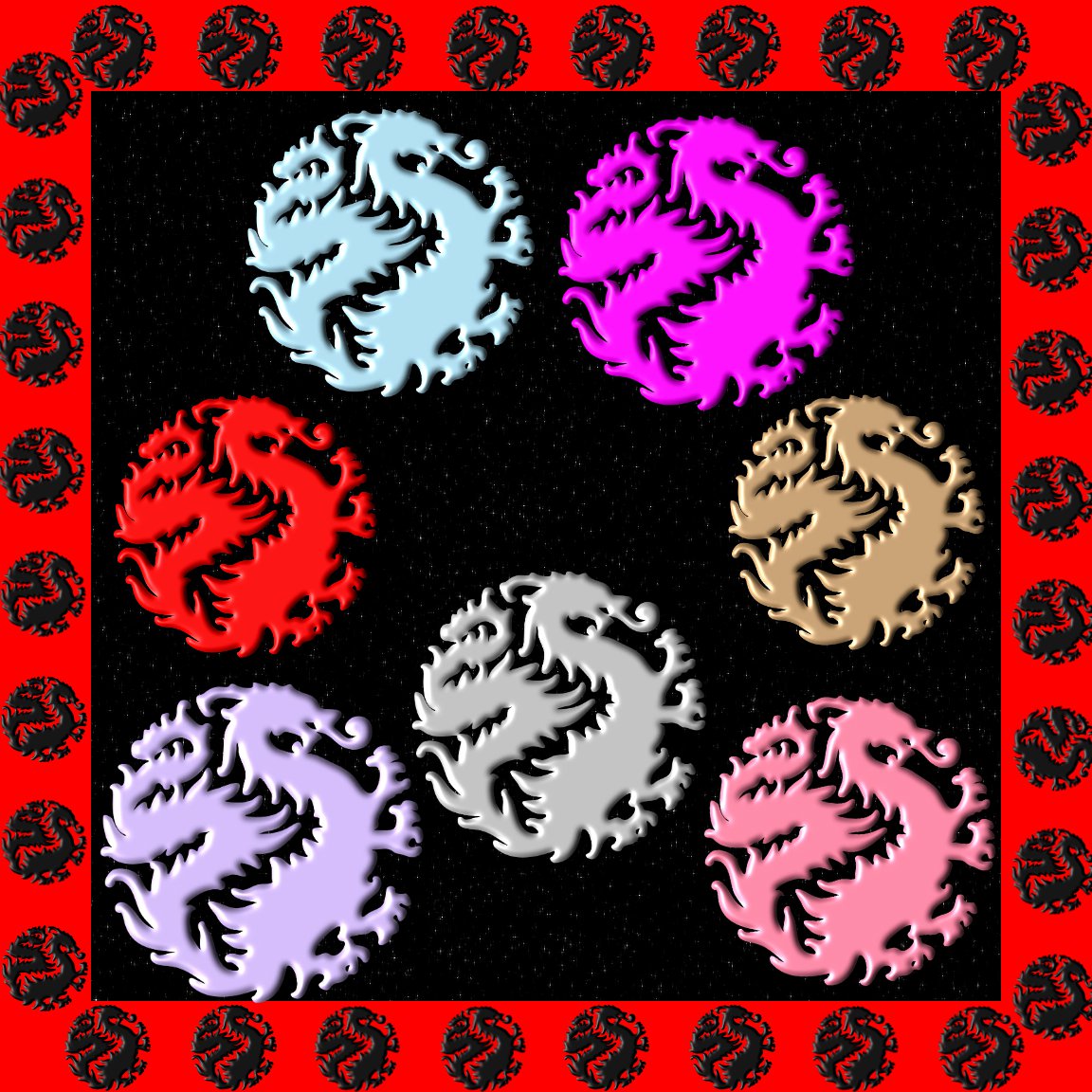 Dragon 2smp-Digital Clipart-Art Clip-Gift Cards-PNG-Banner-Gift Tag-Jewelry-
