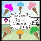 Ice Cream Digital Cliparts Vol. 3