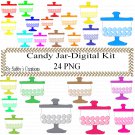 Candy Jar-Digital Kit-Jewelry Tag-Clipart-Gift Tag-T shirt-Digital Clipart